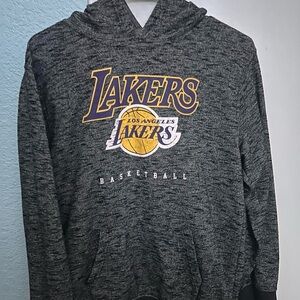 NBA Dark Gray Lakers Hooded Sweatshirt